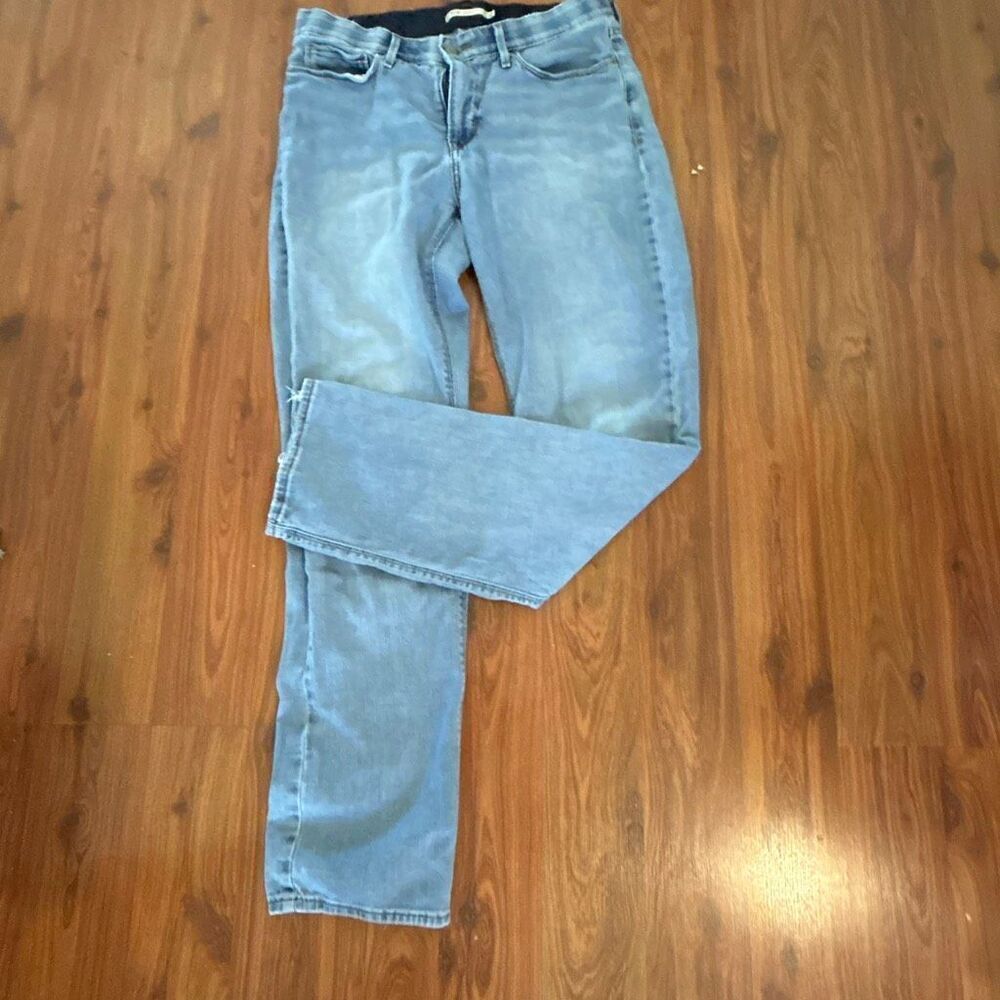 Levi's 525 perfect waist straight jeans super soft heavily worn slightly distres